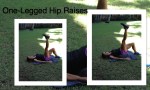 One legged Hip Raises