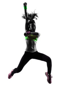 © Pixattitude | Dreamstime.com - Woman Exercising Fitness Zumba Dancing Jumping Silhouette Photo