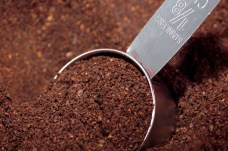 Scoop of Coffee Grinds