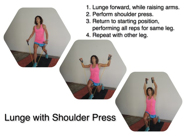 Lunge with Shoulder Press