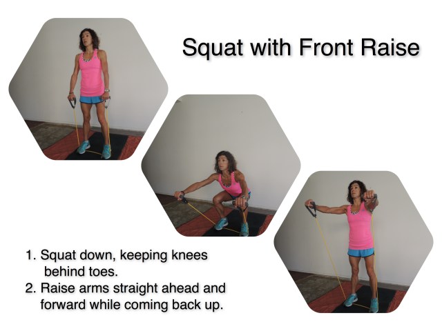 Squat with Front Raise