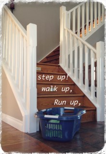 Run up stairs
